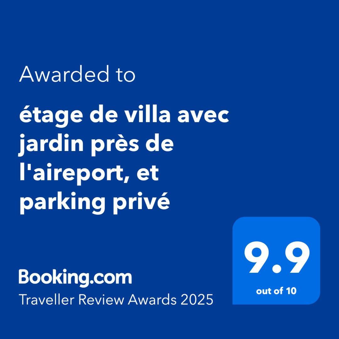 Etage De Villa Avec Jardin, Pres De L'Aireport Et Parking Prive أريانة المظهر الخارجي الصورة